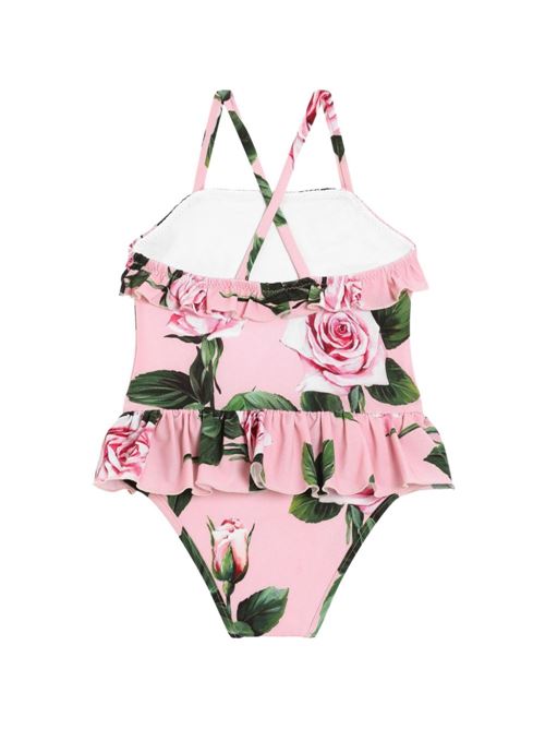 Costume neonata intero floreale Dolce & Gabbana Kids | L2J861ON04QHF5IZ